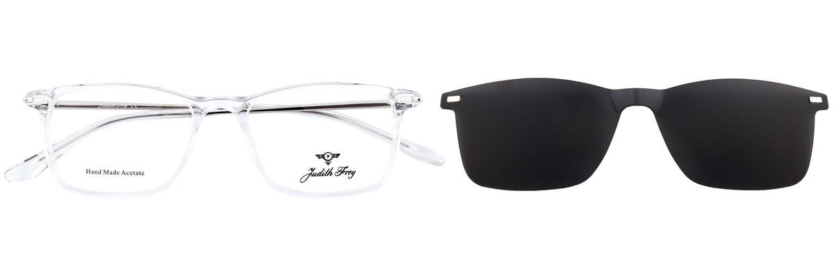 JF9337-C2-Handmade Bio Acetate-Crystal Clear - glassesbyahana.com