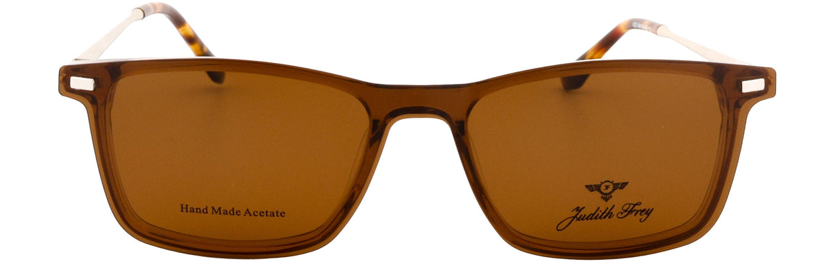 JF9337-C5-Handmade Bio Acetate-Translucent Amber - glassesbyahana.com
