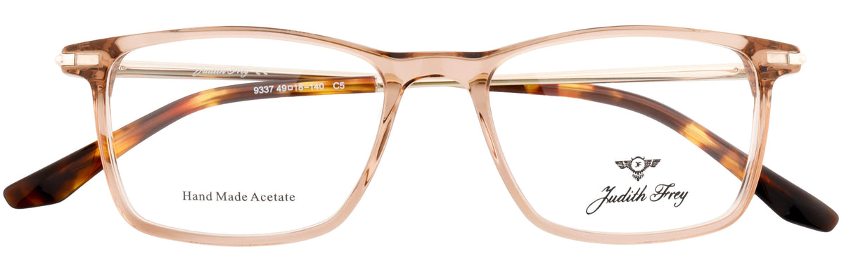 JF9337-C5-Handmade Bio Acetate-Translucent Amber - glassesbyahana.com
