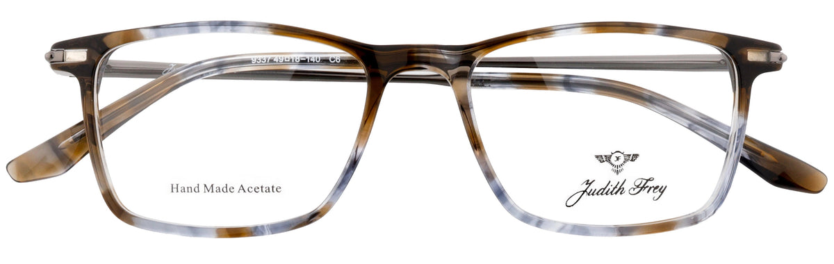 JF9337-C6-Handmade Bio Acetate-Smokey Brown - glassesbyahana.com