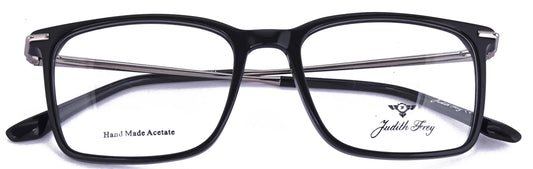 JF9659 - C1 - Handmade Bio Acetate - Midnight Black - glassesbyahana.com