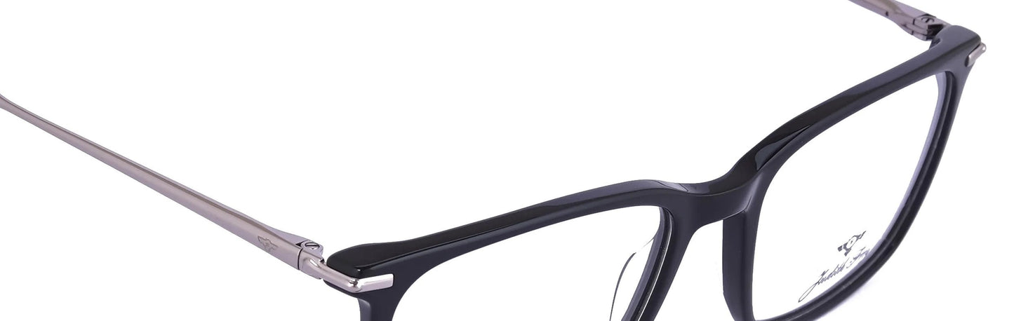 JF9659 - C1 - Handmade Bio Acetate - Midnight Black - glassesbyahana.com