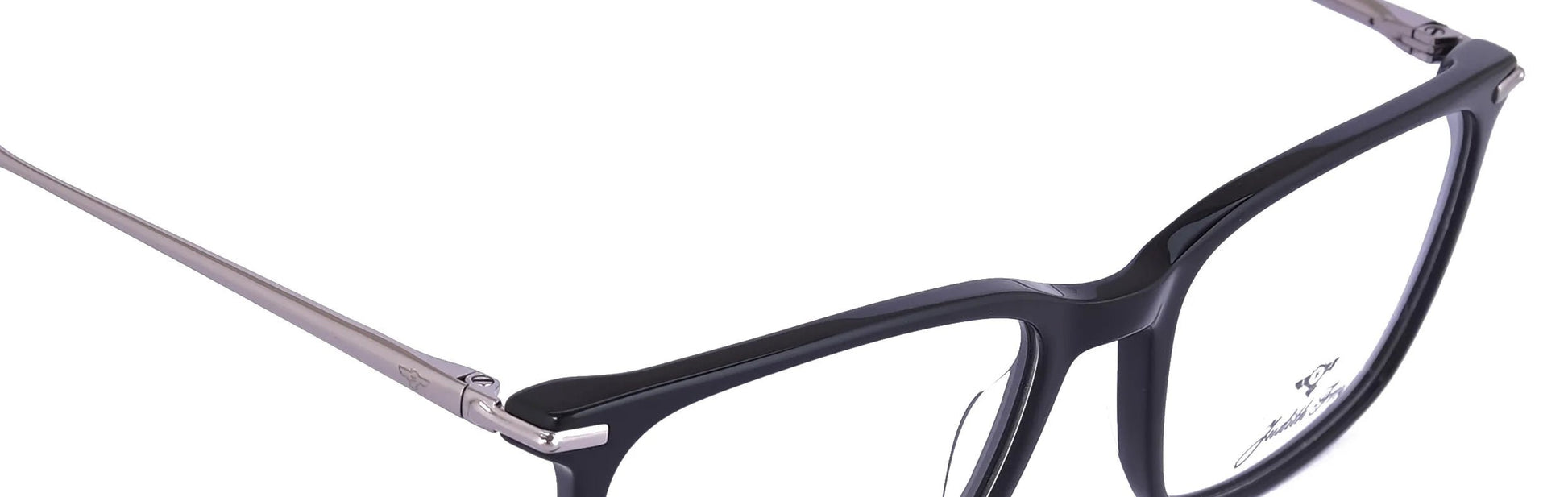 JF9659 - C1 - Handmade Bio Acetate - Midnight Black - glassesbyahana.com