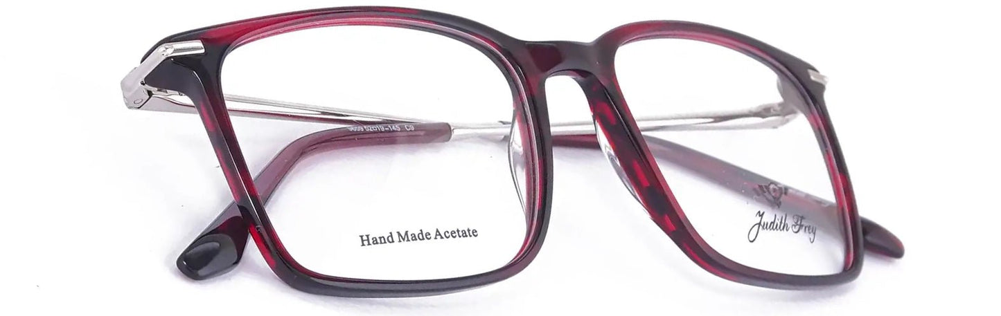 JF9659 - C9 - Handmade Bio Acetate - Burgundy Wine - glassesbyahana.com
