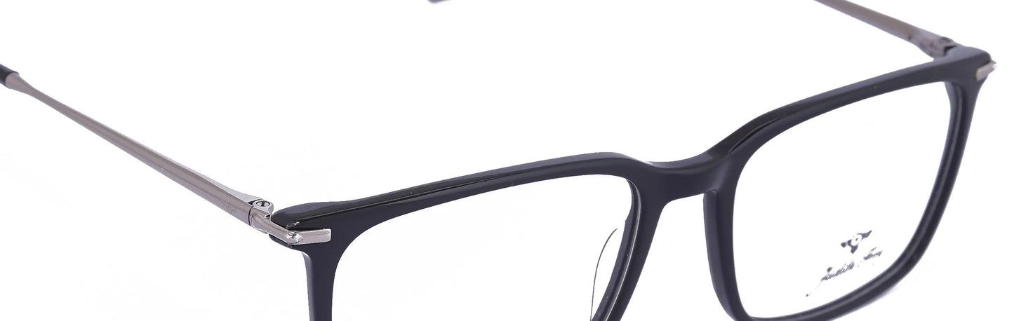 JF9660 - C1 - Handmade Bio Acetate - Midnight Black - glassesbyahana.com