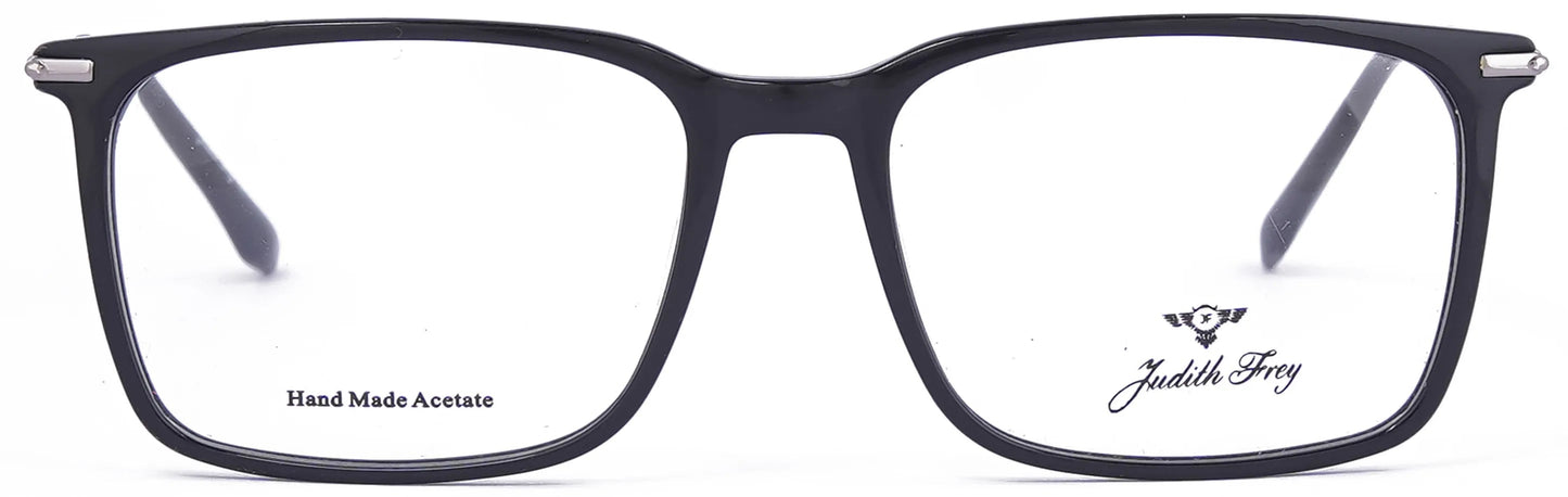 JF9660 - C1 - Handmade Bio Acetate - Midnight Black - glassesbyahana.com
