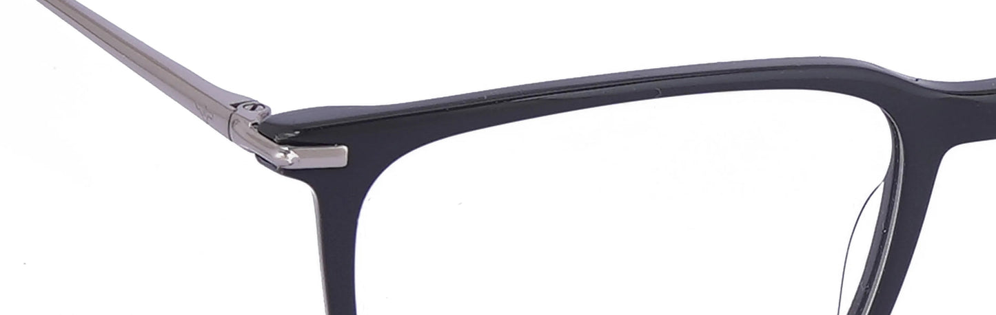 JF9660 - C1 - Handmade Bio Acetate - Midnight Black - glassesbyahana.com