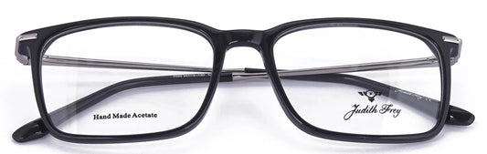 JF9660 - C1 - Handmade Bio Acetate - Midnight Black - glassesbyahana.com
