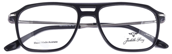 JF9667 - C1 - Handmade Bio Acetate - Midnight Black - glassesbyahana.com
