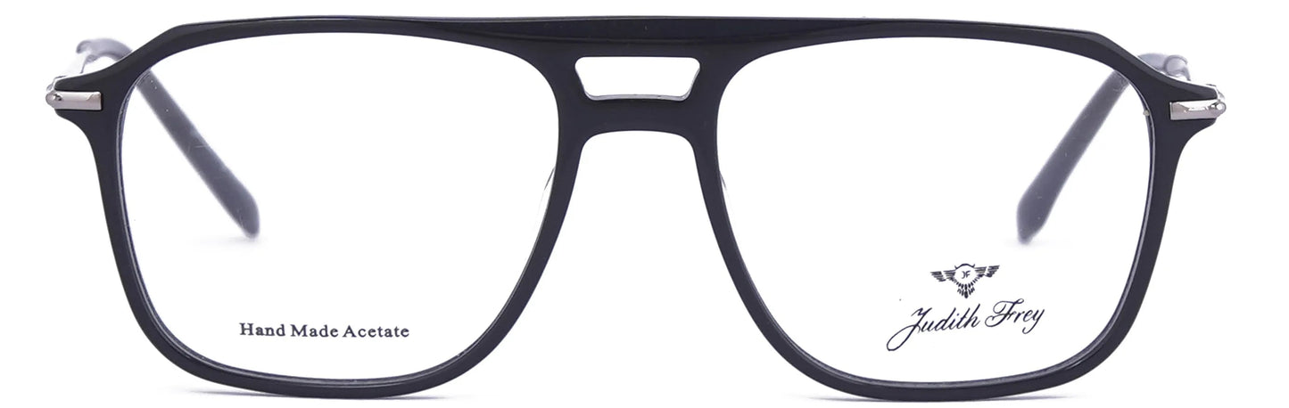 JF9667 - C1 - Handmade Bio Acetate - Midnight Black - glassesbyahana.com