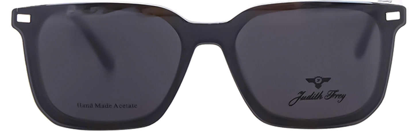 JF9687 - C7 - Handmade Bio Acetate - Clipon - Glacier Blue - glassesbyahana.com