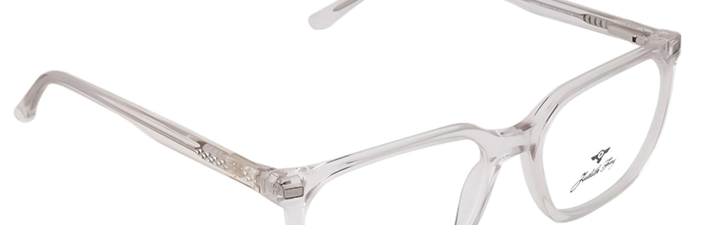 JF9688 - C5 - Handmade Bio Acetate - Clipon - Crystal Clear - glassesbyahana.com