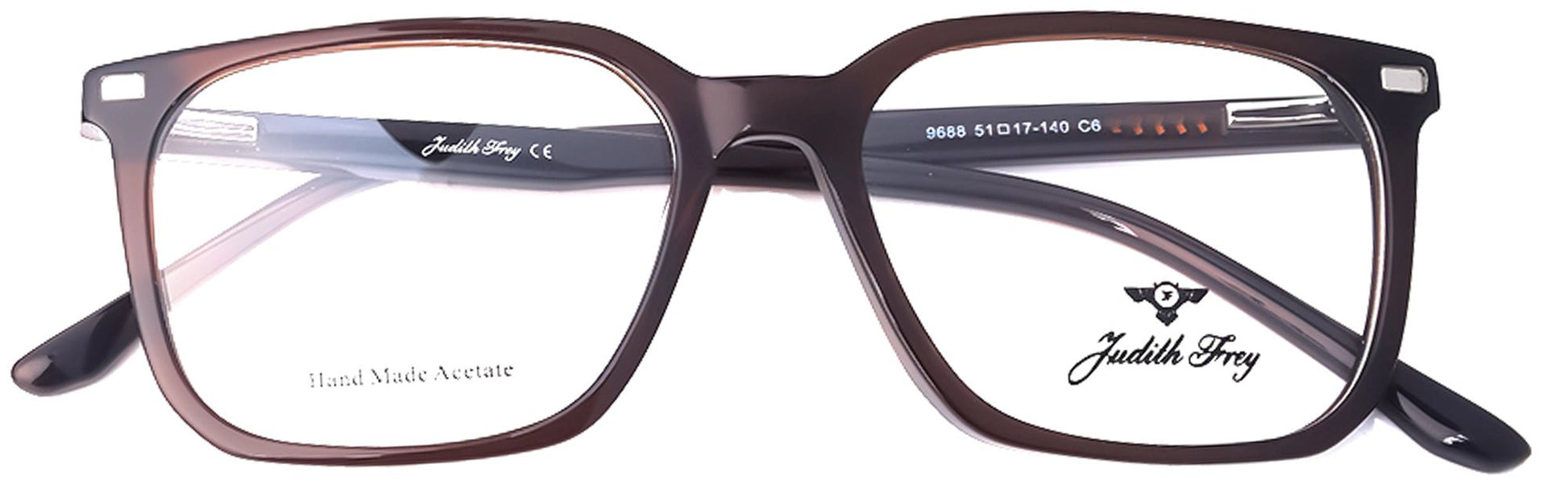 JF9688 - C6 - Handmade Bio Acetate - Clipon - Havana Brown - glassesbyahana.com