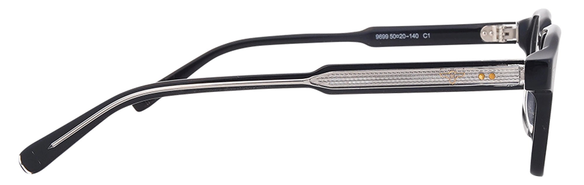 JF9699 - C1 - Clipon - Midnight Black - glassesbyahana.com