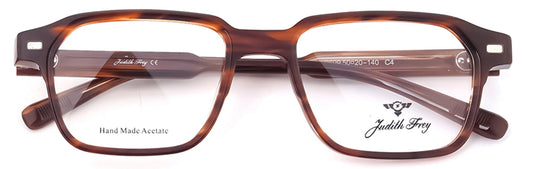 JF9699 - C4 - Handmade Bio Acetate - Clipon - Havana Brown - glassesbyahana.com