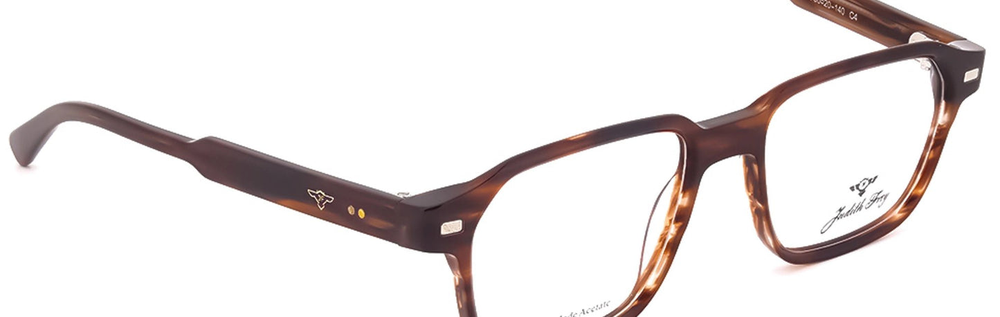 JF9699 - C4 - Handmade Bio Acetate - Clipon - Havana Brown - glassesbyahana.com