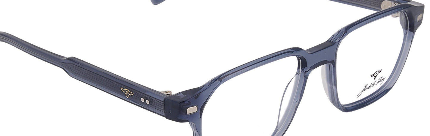 JF9699 - C6 - Handmade Bio Acetate - Clipon - Glacier Blue - glassesbyahana.com