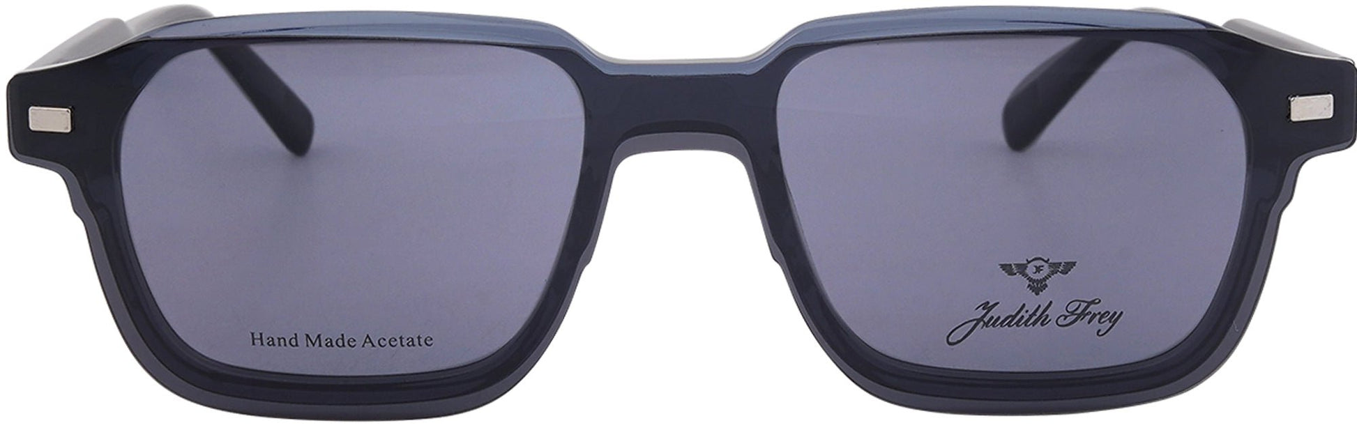 JF9699 - C6 - Handmade Bio Acetate - Clipon - Glacier Blue - glassesbyahana.com
