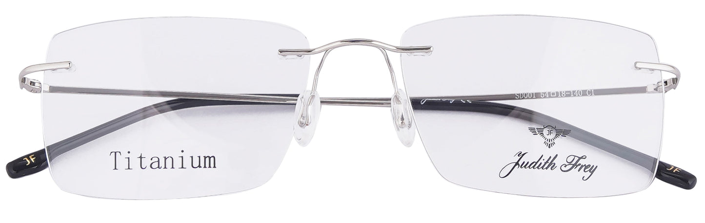 JFSD001 - C1 - Titanium - Polished Silver - glassesbyahana.com