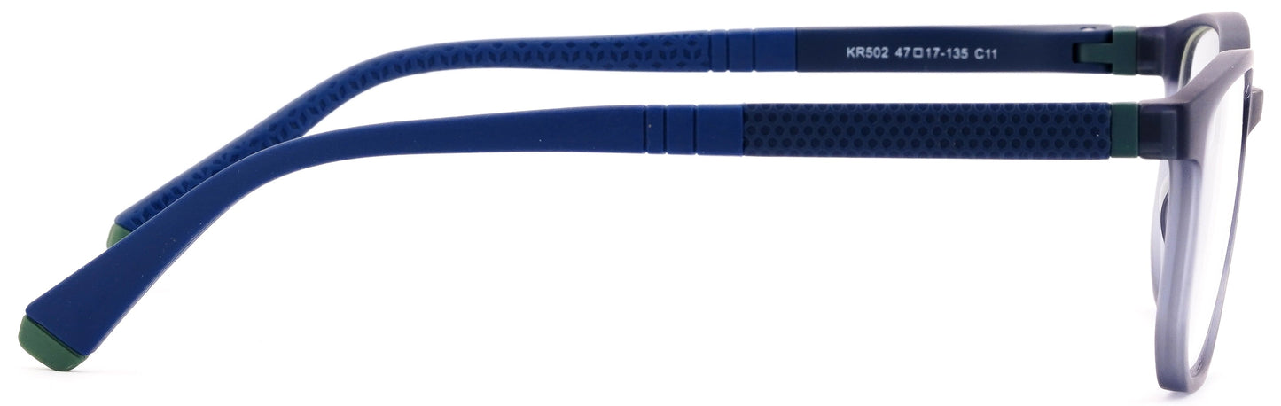 KA502-C11-Handmade Mix Material-Slate Grey - glassesbyahana.com