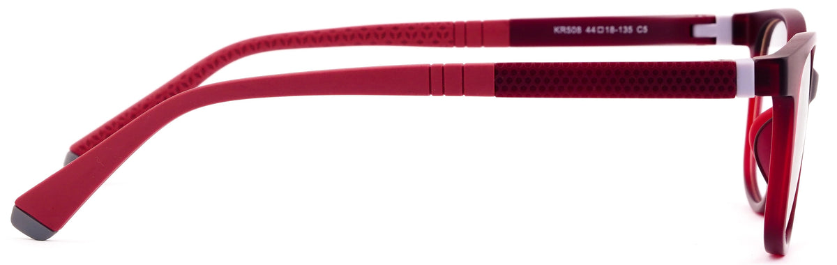 KA508-C5-Handmade Mix Material-Ruby Red - glassesbyahana.com