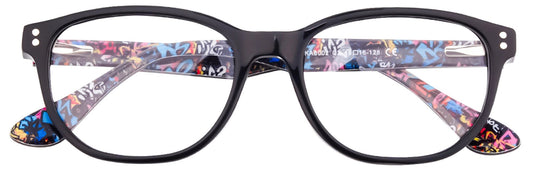 KA8002 - C3 - Handmade Bio Acetate - Midnight Black - glassesbyahana.com
