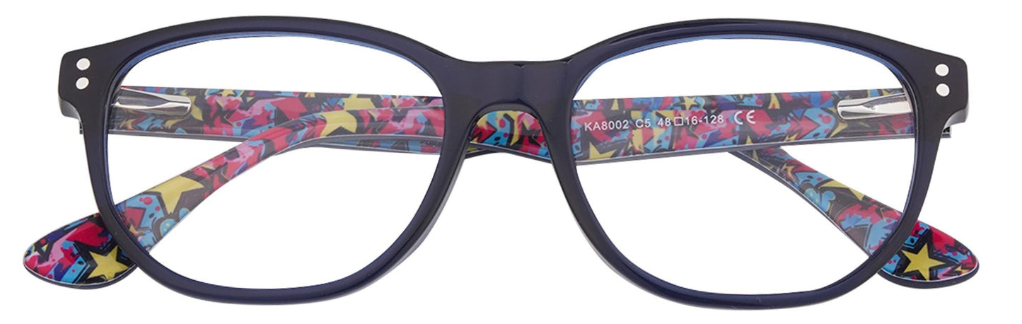 KA8002 - C5 - Handmade Bio Acetate - Midnight Black - glassesbyahana.com