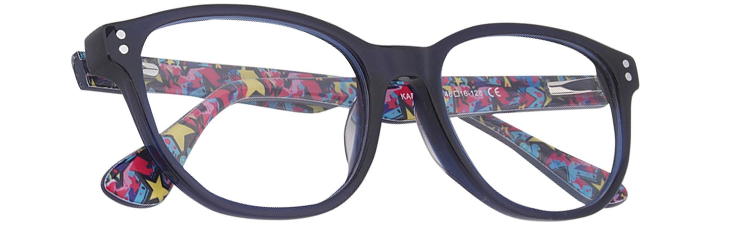 KA8002 - C5 - Handmade Bio Acetate - Midnight Black - glassesbyahana.com