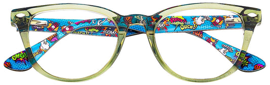 KA8005 - C2 - Handmade Bio Acetate - Forest Green - glassesbyahana.com