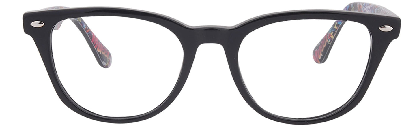 KA8005 - C4 - Handmade Bio Acetate - Midnight Black - glassesbyahana.com