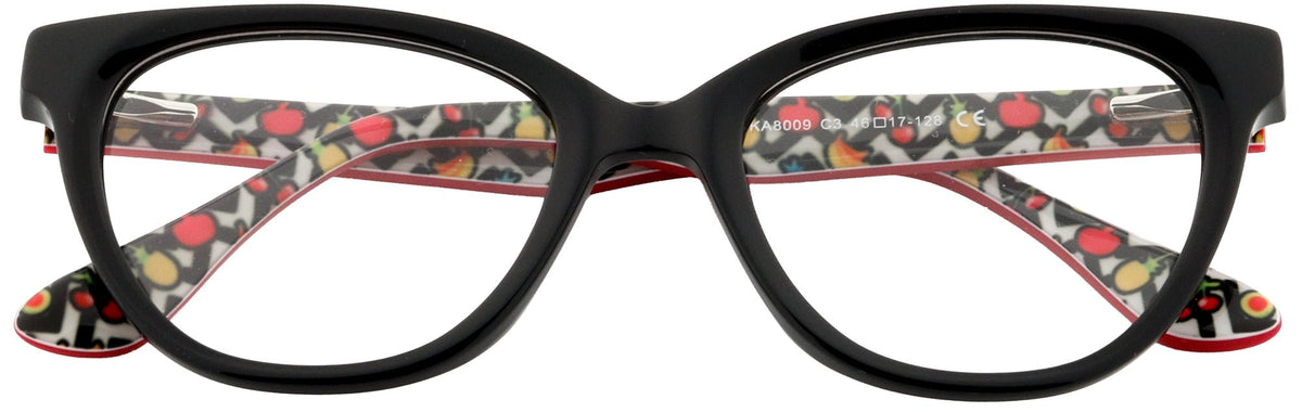 KA8009-C3-Handmade Bio Acetate-MIdnight Black - glassesbyahana.com