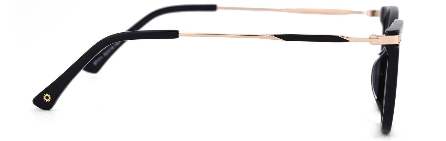 ST171 - C1 - Handmade Bio Acetate - Midnight Black - glassesbyahana.com