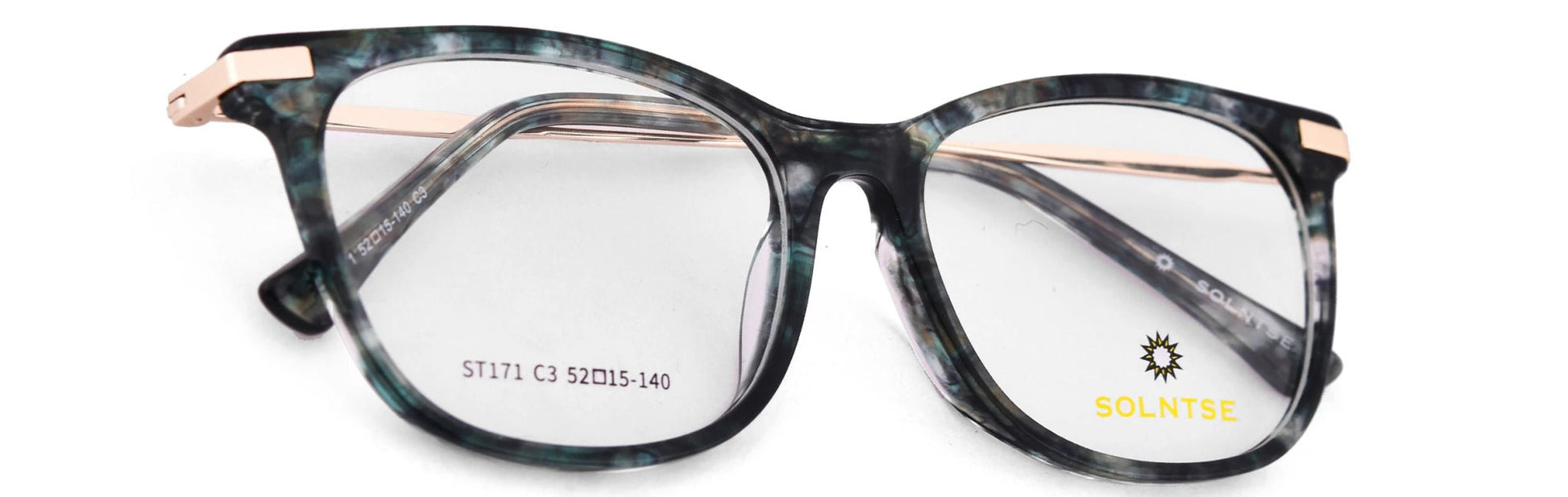 ST171 - C3 - Handmade Bio Acetate - Forest Green - glassesbyahana.com