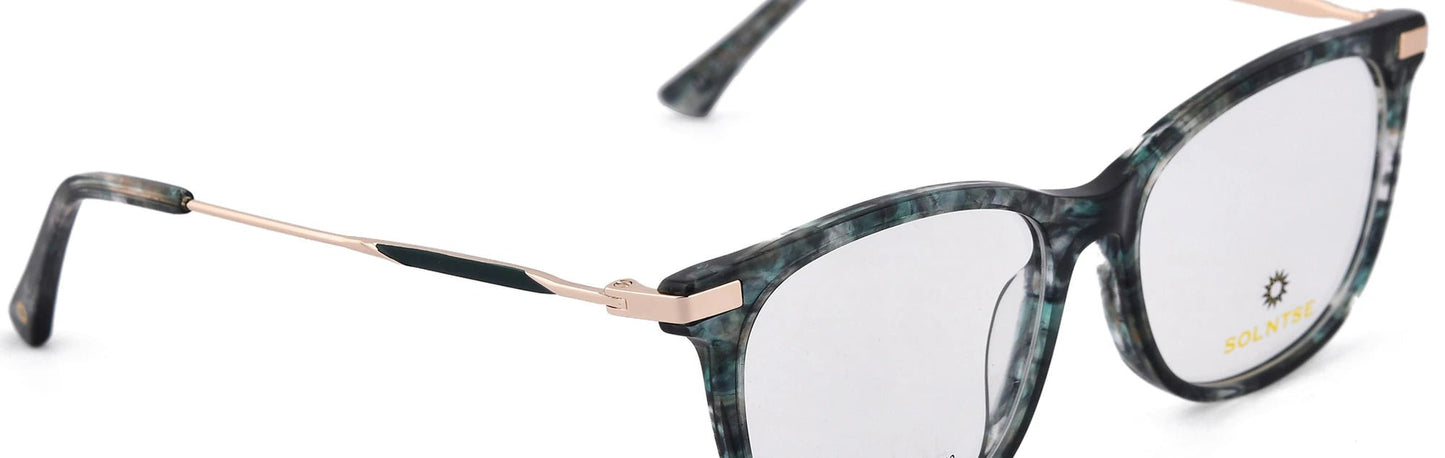 ST171 - C3 - Handmade Bio Acetate - Forest Green - glassesbyahana.com