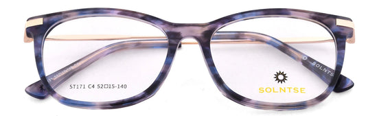 ST171 - C4 - Handmade Bio Acetate - Slate Grey - glassesbyahana.com
