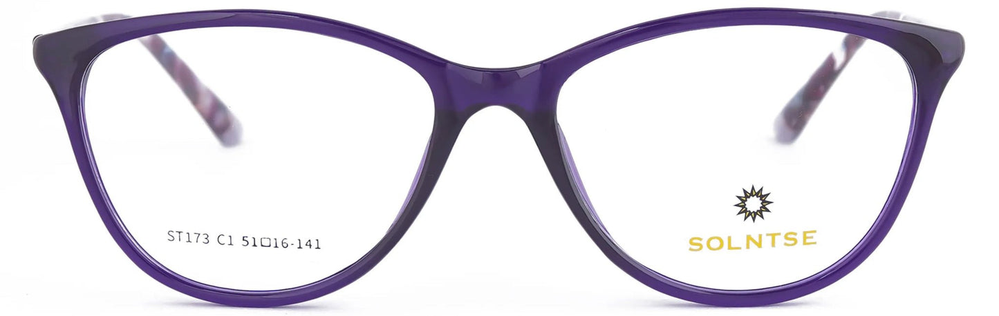ST173 - C1 - Handmade Bio Acetate - Royal Purple - glassesbyahana.com