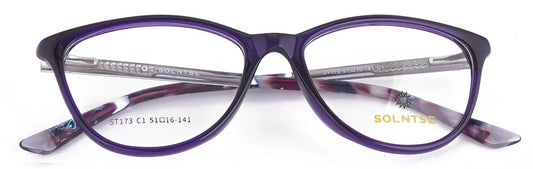 ST173 - C1 - Handmade Bio Acetate - Royal Purple - glassesbyahana.com