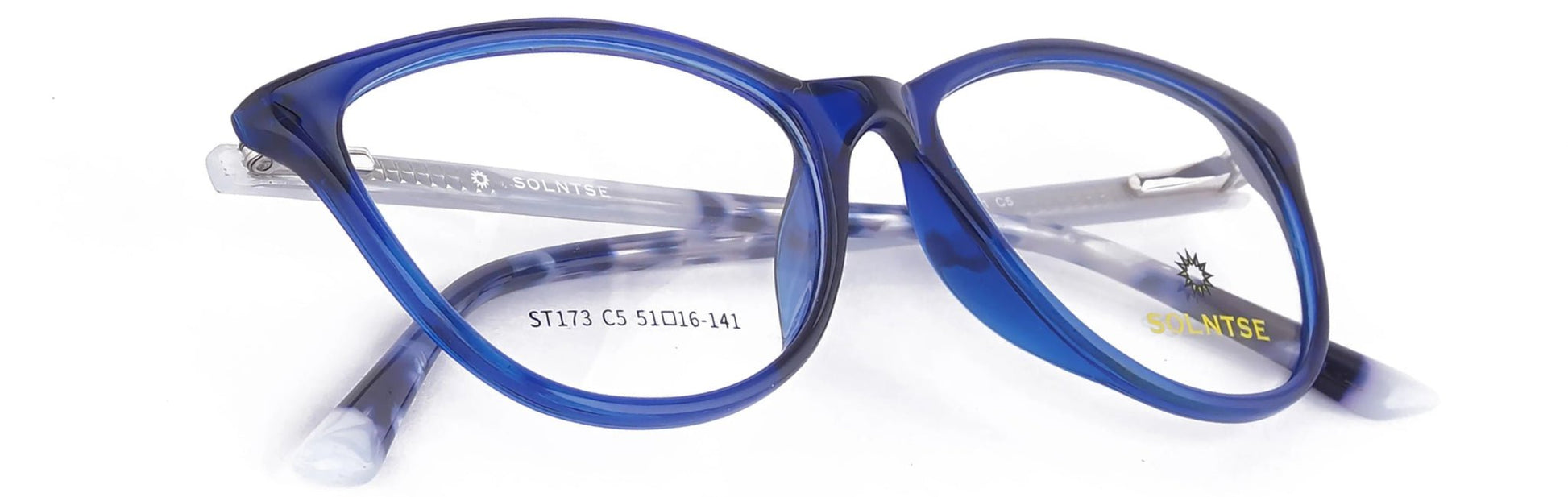 ST173 - C5 - Handmade Bio Acetate - Glacier Blue - glassesbyahana.com