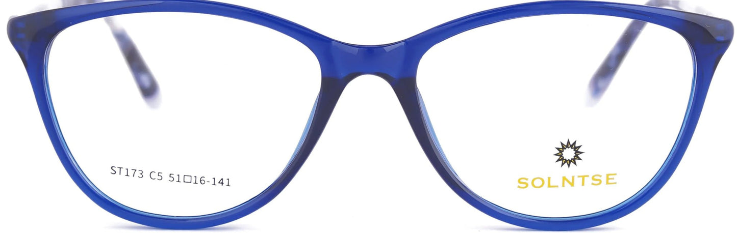 ST173 - C5 - Handmade Bio Acetate - Glacier Blue - glassesbyahana.com