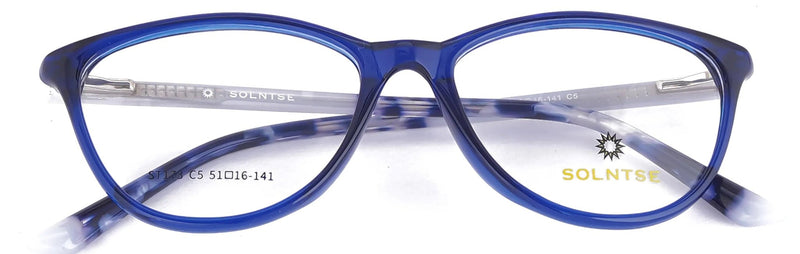 ST173 - C5 - Handmade Bio Acetate - Glacier Blue - glassesbyahana.com