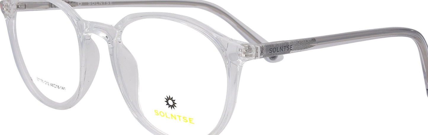 ST175 - C12 - Handmade Bio Acetate - Crystal Clear - glassesbyahana.com