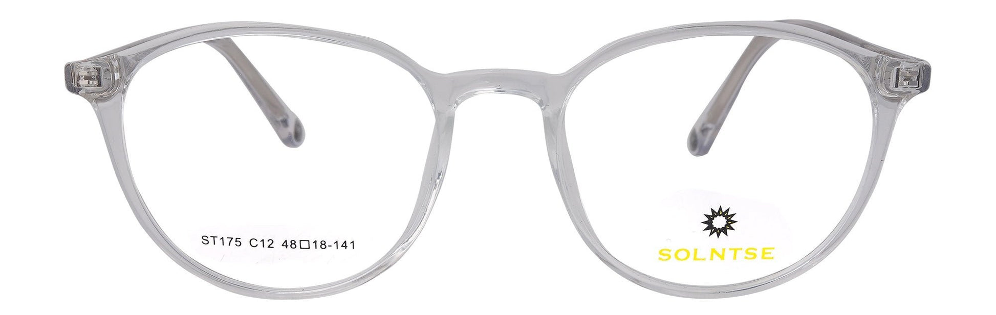 ST175 - C12 - Handmade Bio Acetate - Crystal Clear - glassesbyahana.com