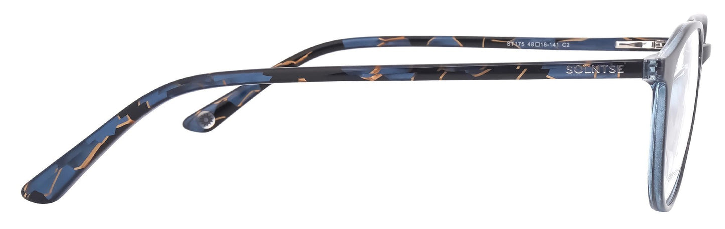 ST175 - C2 - Handmade Bio Acetate - Glacier Blue - glassesbyahana.com