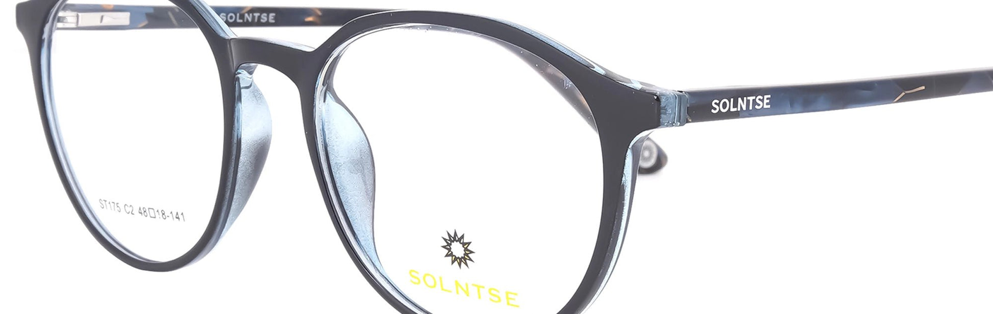 ST175 - C2 - Handmade Bio Acetate - Glacier Blue - glassesbyahana.com
