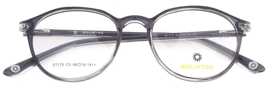 ST175 - C3 - Handmade Bio Acetate - Slate Grey - glassesbyahana.com