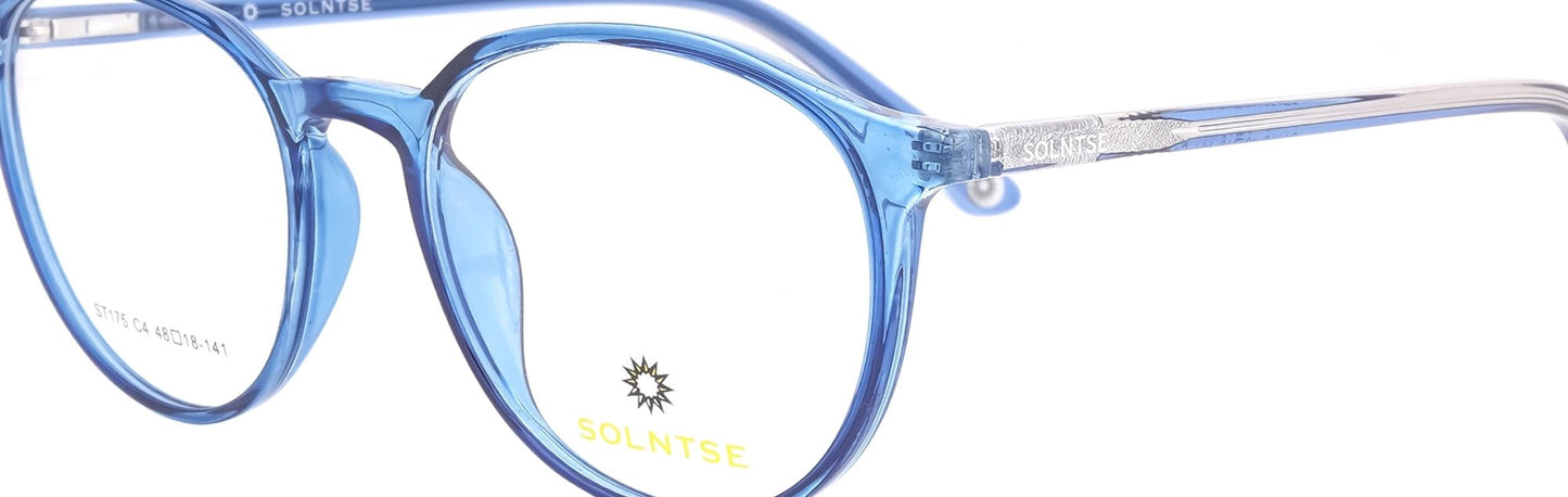 ST175 - C4 - Handmade Bio Acetate - Glacier Blue - glassesbyahana.com
