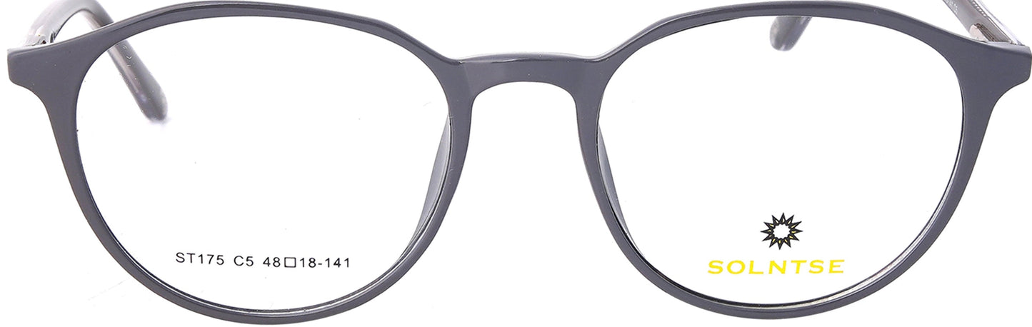ST175 - C5 - Handmade Bio Acetate - Slate Grey - glassesbyahana.com