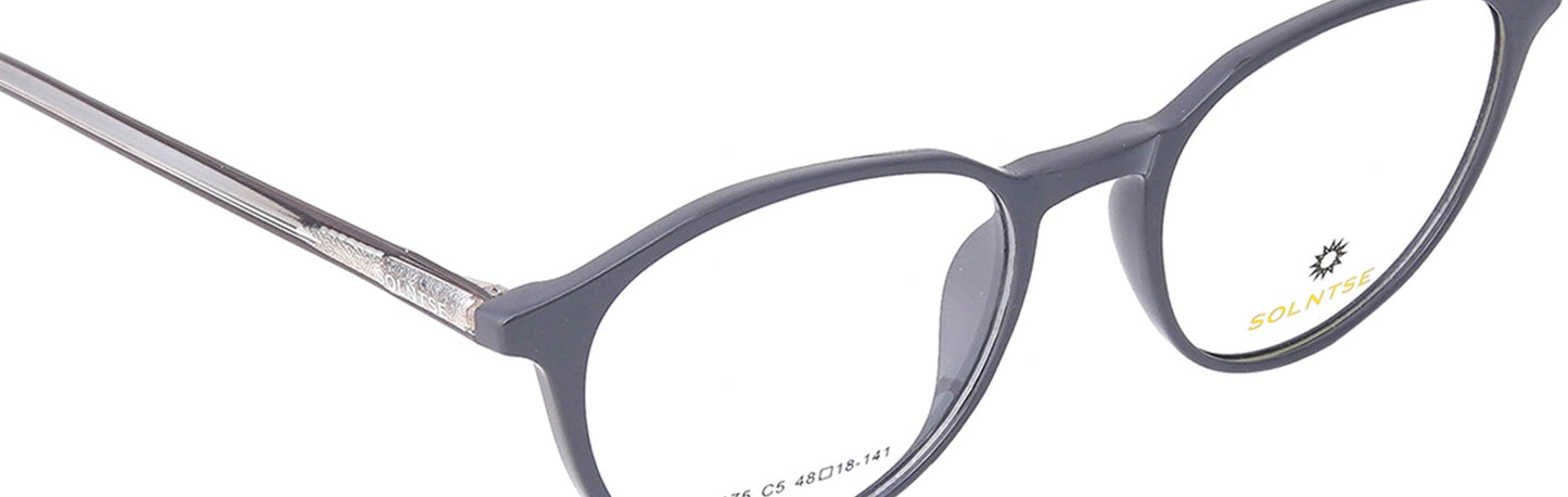 ST175 - C5 - Handmade Bio Acetate - Slate Grey - glassesbyahana.com