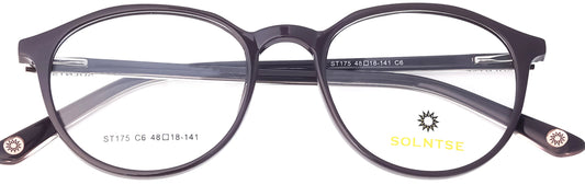 ST175 - C6 - Handmade Bio Acetate - Slate Grey - glassesbyahana.com