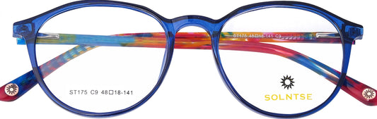 ST175 - C9 - Handmade Bio Acetate - Glacier Blue - glassesbyahana.com